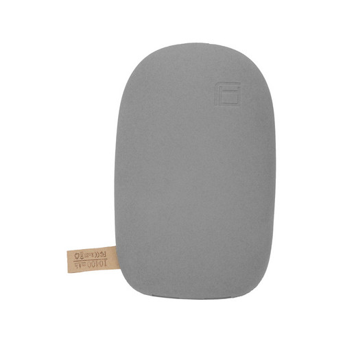 Внешний аккумулятор в форме камня «Stone», 10400 mAh, серый