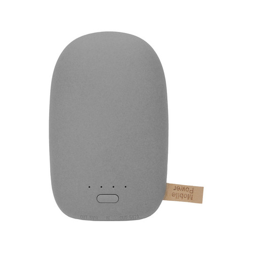 Внешний аккумулятор в форме камня «Stone», 10400 mAh, серый