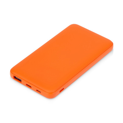 Подарочный набор с бутылкой для воды и повербанком С2, 10000 mAh, оранжевый