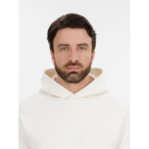 Худи оверсайз унисекс Snuggie, молочно-белое