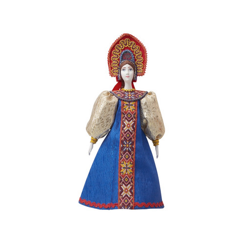 Подарочный набор: кукла фарфоровая, крем-мёд с лаймом и имбирем