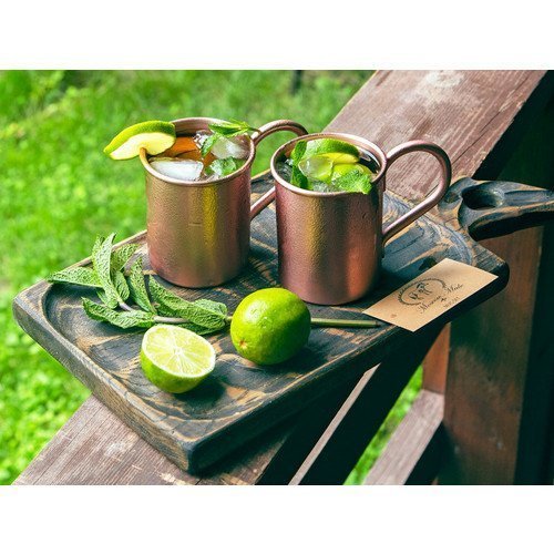 Набор кружек для коктейля с рецептом «Moscow mule»