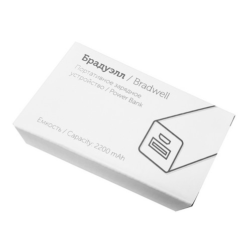 Портативное зарядное устройство "Брадуэлл", 2200 mAh, синий