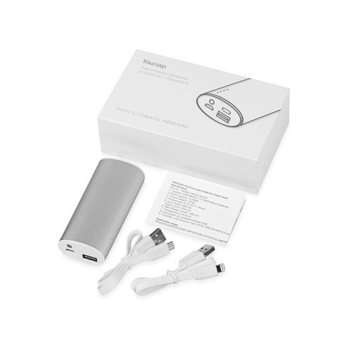 Внешний аккумулятор «Квазар», 4400 mAh