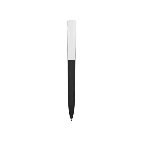 Ручка пластиковая soft-touch шариковая «Zorro», черный/белый