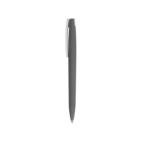 Ручка пластиковая soft-touch шариковая «Zorro», серый/белый