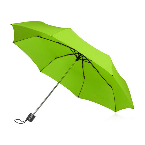 Зонт складной "Columbus", механический, 3 сложения, с чехлом, зеленое яблоко