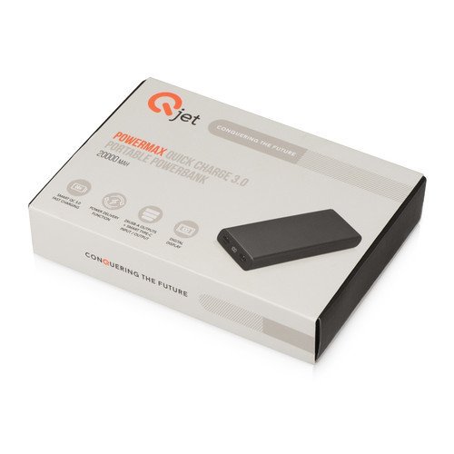 Внешний аккумулятор с функцией быстрой зарядки QC 3.0 «PowerMax», 20000 mAh