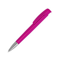Шариковая ручка с геометричным корпусом из пластика 