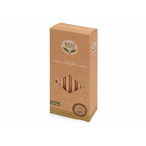 Набор крафтовых трубочек «Kraft straw»