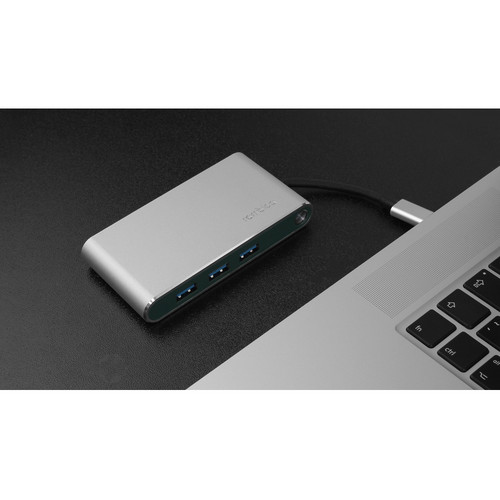 Хаб 8-в-1 Type-C «Hermes», USB 3.0 x 3, Type-C PD, HDMI, LAN, картридер