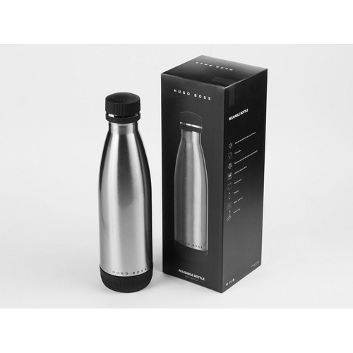 Термобутылка с вакуумной изоляцией Matrix Silver, Hugo Boss