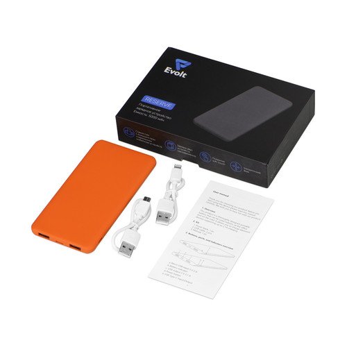 Внешний аккумулятор «Reserve» с USB Type-C, 5000 mAh