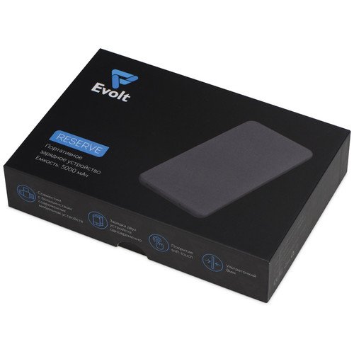 Внешний аккумулятор «Reserve» с USB Type-C, 5000 mAh