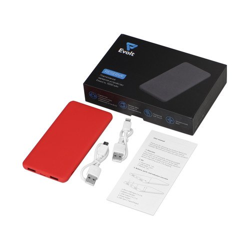Внешний аккумулятор «Reserve» с USB Type-C, 5000 mAh
