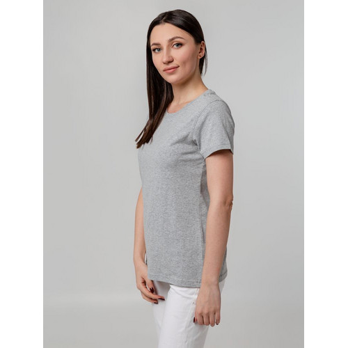 Футболка женская T-bolka Stretch Lady, серый меланж