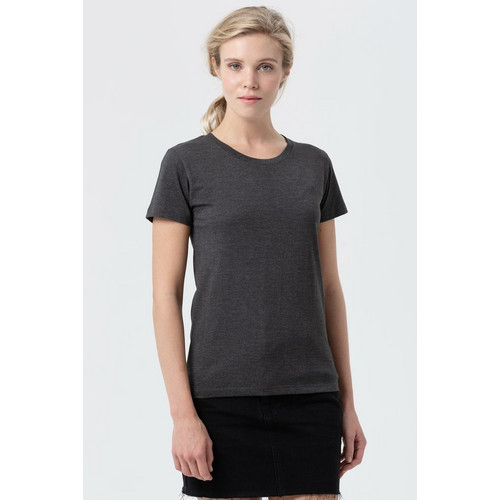 Футболка женская Regent Fit Women, черный меланж