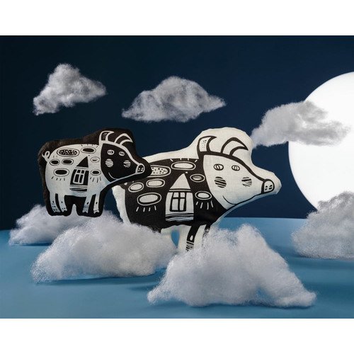 Игрушка «Свинка, витающая в облаках», черная