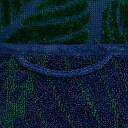 Полотенце In Leaf, малое, синее с зеленым