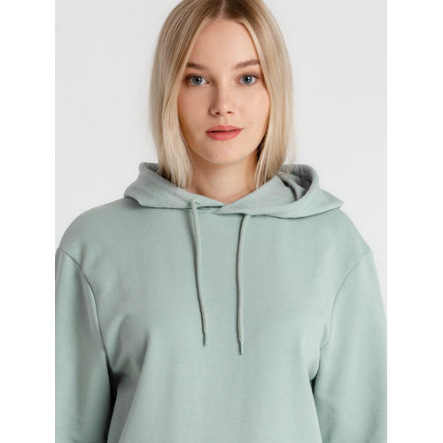 Толстовка с капюшоном унисекс Hoodie, серо-зеленая