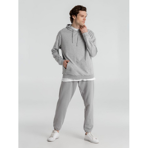 Толстовка с капюшоном унисекс Hoodie, серый меланж