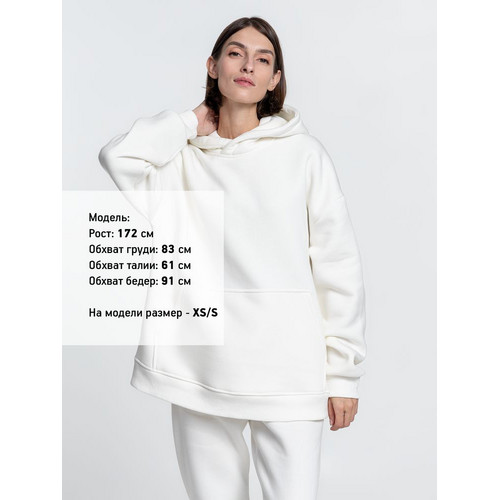 Худи Kulonga Oversize, молочно-белое