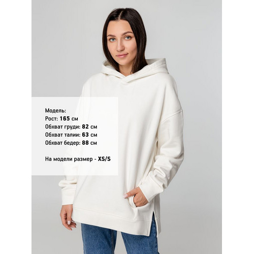 Худи оверсайз унисекс Tolla, молочное