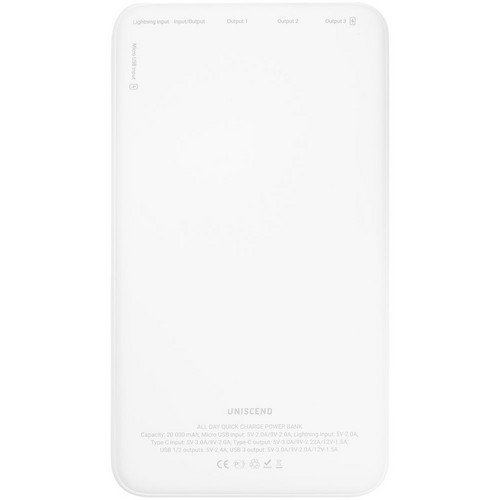 Аккумулятор All Day Compact PD 20000 мAч, белый