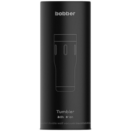 Термостакан Tumbler 470, вакуумный, черный