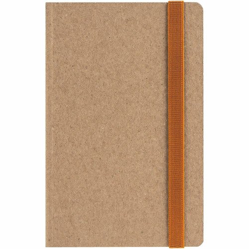 Ежедневник Eco Write Mini, недатированный, с оранжевой резинкой