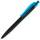 Ручка шариковая Prodir QS01 PRT-T Soft Touch, черная с голубым