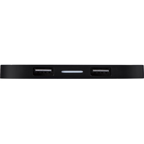 Беспроводная зарядка «Tile» с 2 USB-A, 5 Вт, черный