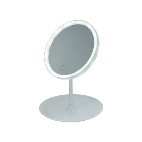Косметическое зеркало с LED-подсветкой "Beautific", белый