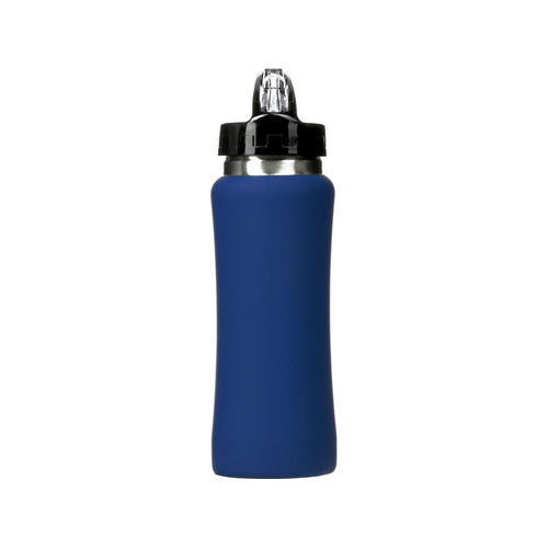 Бутылка для воды "Bottle C1", сталь, soft touch, 600 мл, темно-синий
