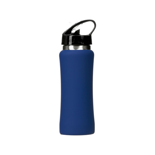Бутылка для воды "Bottle C1", сталь, soft touch, 600 мл, темно-синий