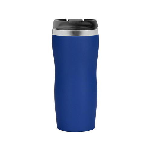 Термокружка "Double wall mug C1", soft touch, 350 мл, синий