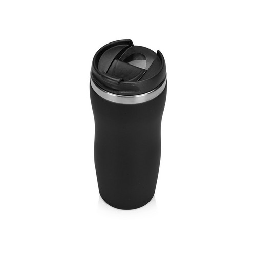 Термокружка "Double wall mug C1", soft touch, 350 мл, черный