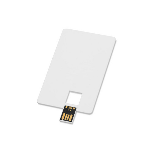 Флеш-карта USB 2.0 16 Gb в виде пластиковой карты "Card", белый