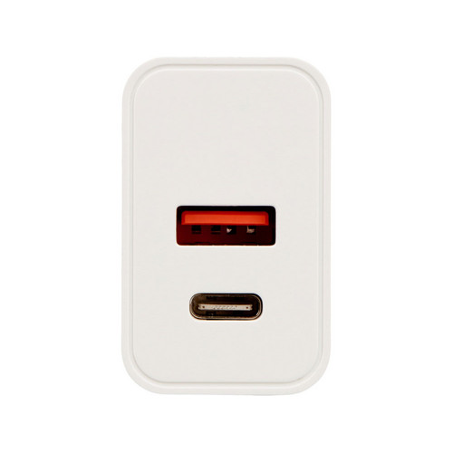 Сетевое зарядное устройство c выходами USB-A и USB-C «Recharger Pro», быстрая зарядка QC/PD, 30 Вт, белый