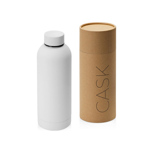 Вакуумная термобутылка с медной изоляцией «Cask», soft-touch, тубус, 500 мл