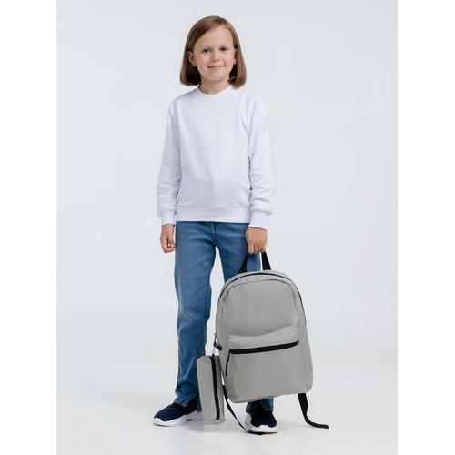 Детский рюкзак Base Kids с пеналом, серый