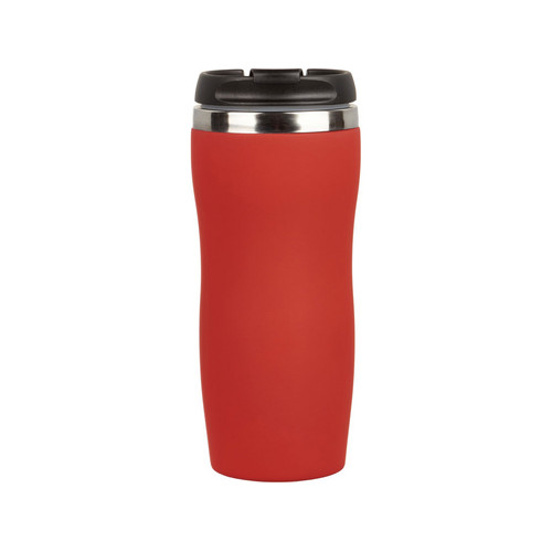 Термокружка "Double wall mug C1", soft touch, 350 мл, красный