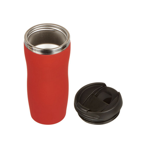 Термокружка "Double wall mug C1", soft touch, 350 мл, красный