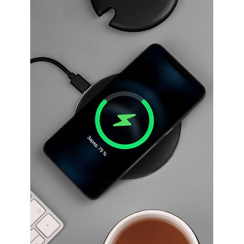 Кружка с подогревом и беспроводной зарядкой Dual Base ver. 2.0 Matt, черная