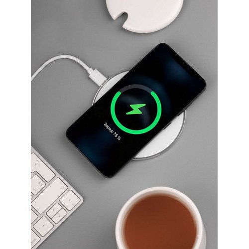 Кружка с подогревом и беспроводной зарядкой Dual Base ver. 2.0 Matt, белая