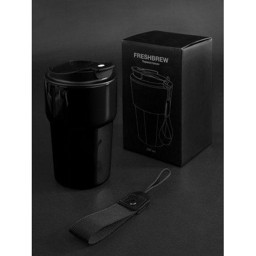 Термостакан Freshbrew, черный
