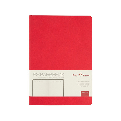 Ежедневник недатированный А5 "Megapolis Color Flex", красный