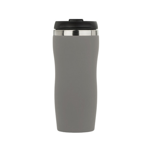 Термокружка "Double wall mug C1", soft touch, 350 мл, серый