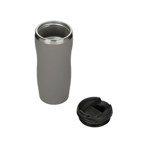 Термокружка "Double wall mug C1", soft touch, 350 мл, серый