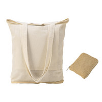 Складная сумка Jute из джута и хлопка, натуральный